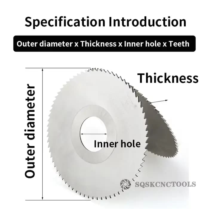 LIYU HSS fraisage lame de scie circulaire 40mm/50mm/60mm/63mm/75mm/80mm/100mm/125mm