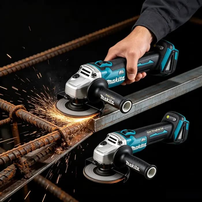 Meuleuse d'angle sans fil Makita DGA404 18V sans balais : Ponceuse à métaux multi-usages (sans batterie)