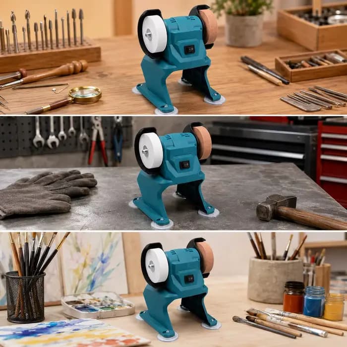 Mini-meuleuse de banc avec ventouse