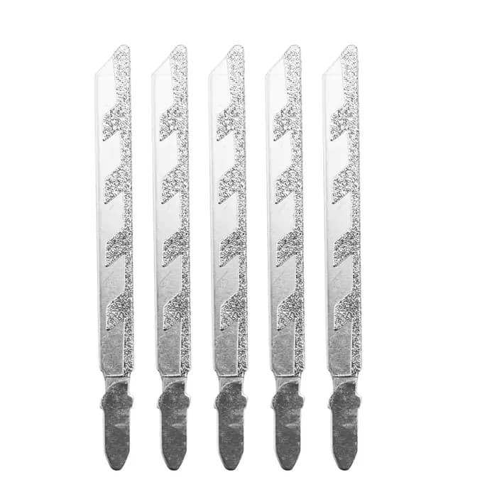 15Pcs 101Mm 4 pouces T tige lames de scie sauteuse diamant enduit jeu