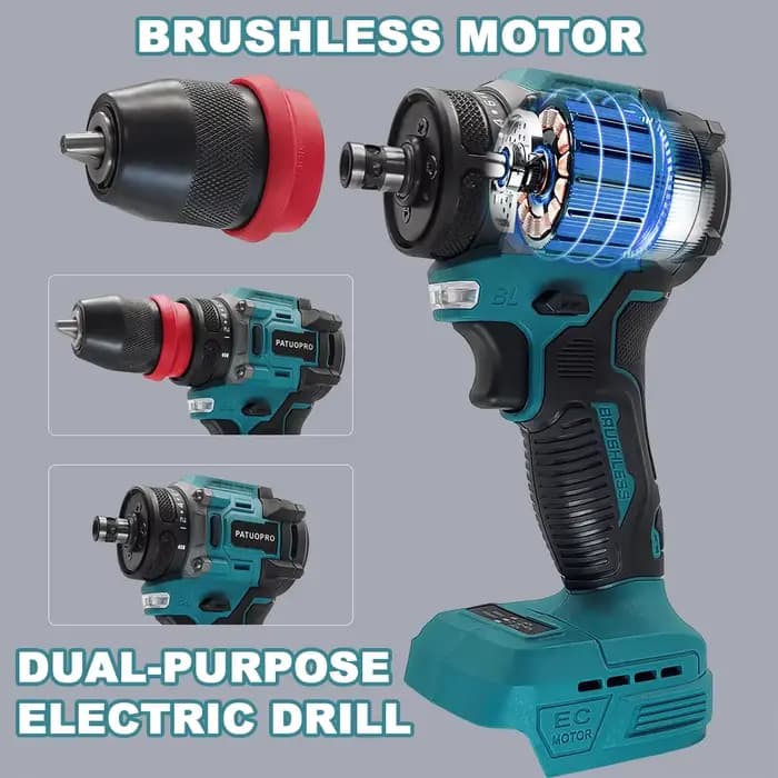 Perceuse électrique sans fil 2 en 1, couple 24, tournevis sans fil, pilote aste, outils électriques portables pour Makita, batterie 18V