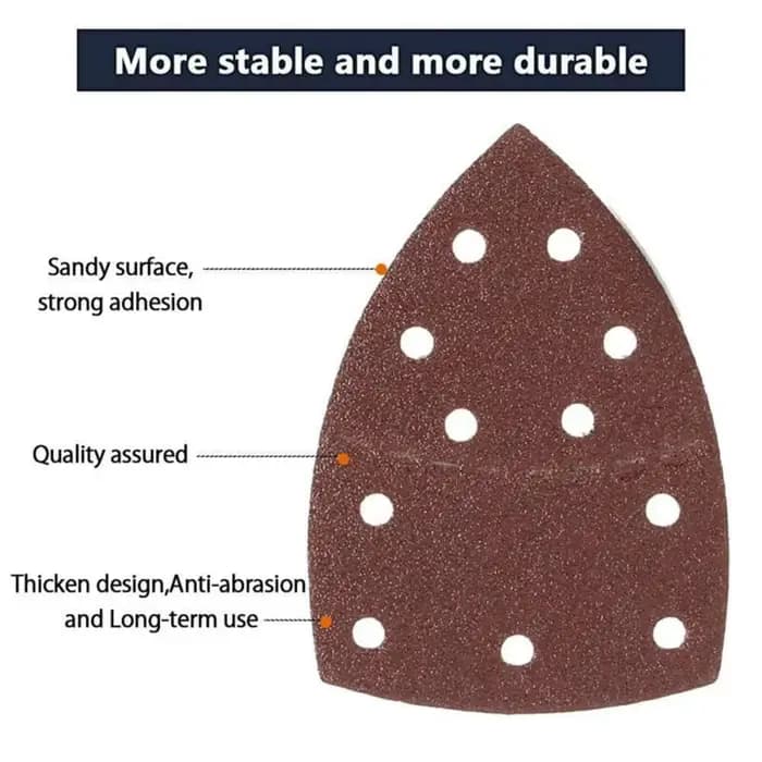 Feuilles de ponçage triangulaires pour souris