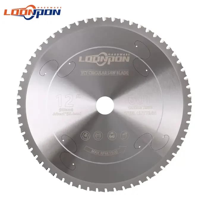Disque de coupe en métal 12 pouces 60T lame de scie circulaire en carbure pour fer acier lames
