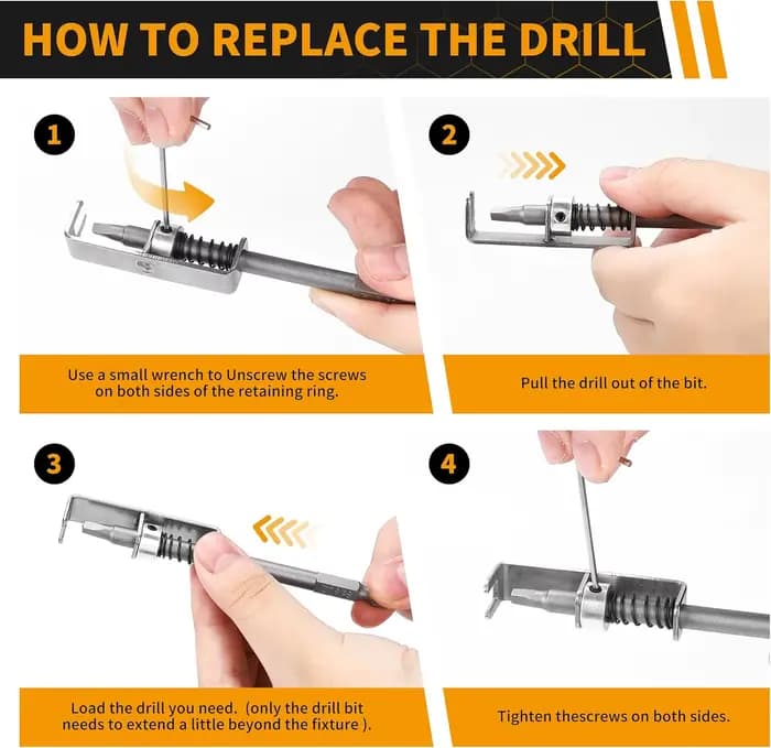 Support de vis pour embout de perceuse