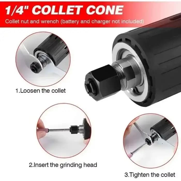 Pour DeWALT 20V 18V batterie sans brosse meuleuse 4 vitesses électrique gravure polisseuse sans fil meulage outils électriques