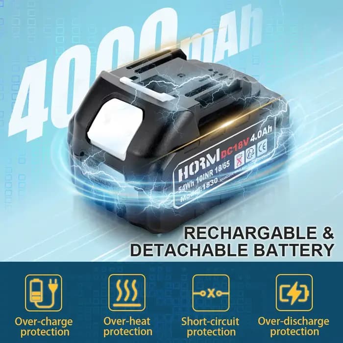 Série de batteries au Lithium rechargeables 18V/21V