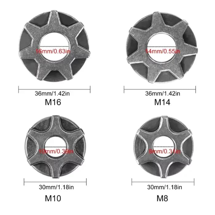 Accessoires de meuleuse d'angle adaptateur de perceuse M10/M14/M16 ponçage de remplacement de tronçonneuse