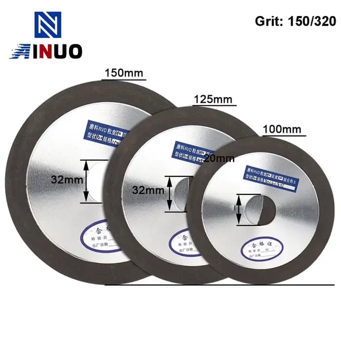 100mm/125mm/150mm diamant noir sable meule résine liaison tungstène acier fraise outil affûteuse meuleuse