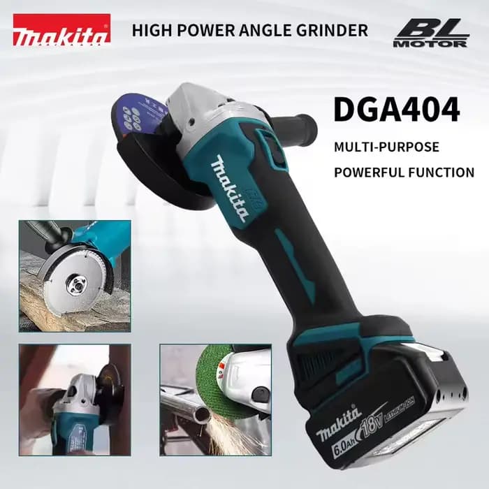 Meuleuse d'angle sans fil MachitaDGA404 125 mm à batterie lithium-ion pour découpe et meulage