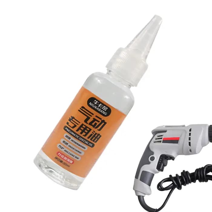 Graisse pour compresseur d'air et outils pneumatiques, système d'huile pour outils, graisse pneumatique, conception à embout de bouteille 3 en 1 pour perceuses