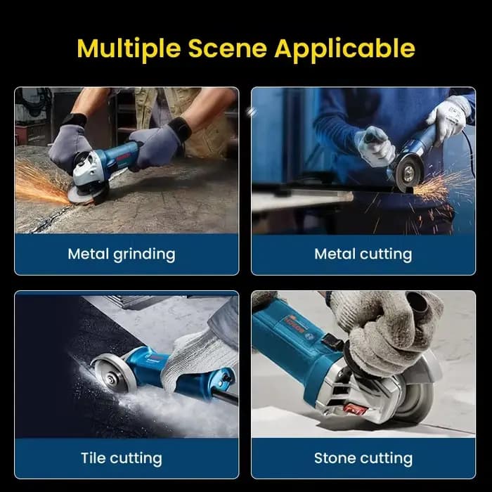 Meuleuse d'angle Bosch GWS 700 filaire 110/220V, machine de polissage et de découpe, 12000 tr/min, disques de 100 mm, machine de meulage électrique, outils électriques