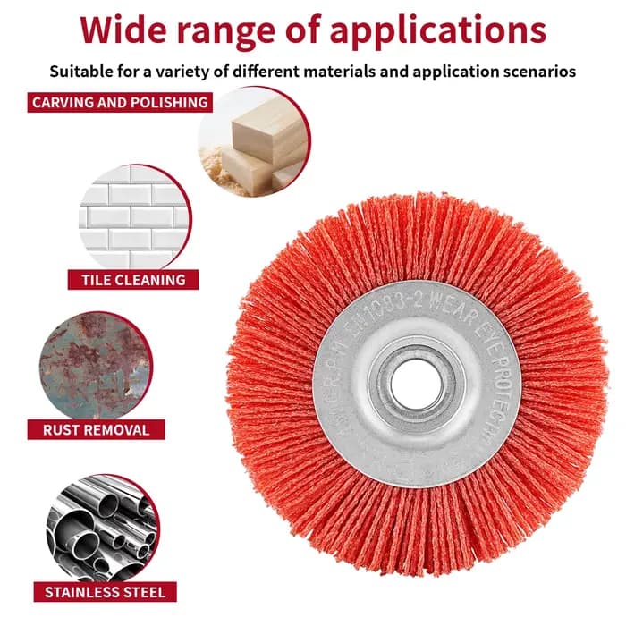 Meuleuse de brosse à roue en Nylon de 4 "5"