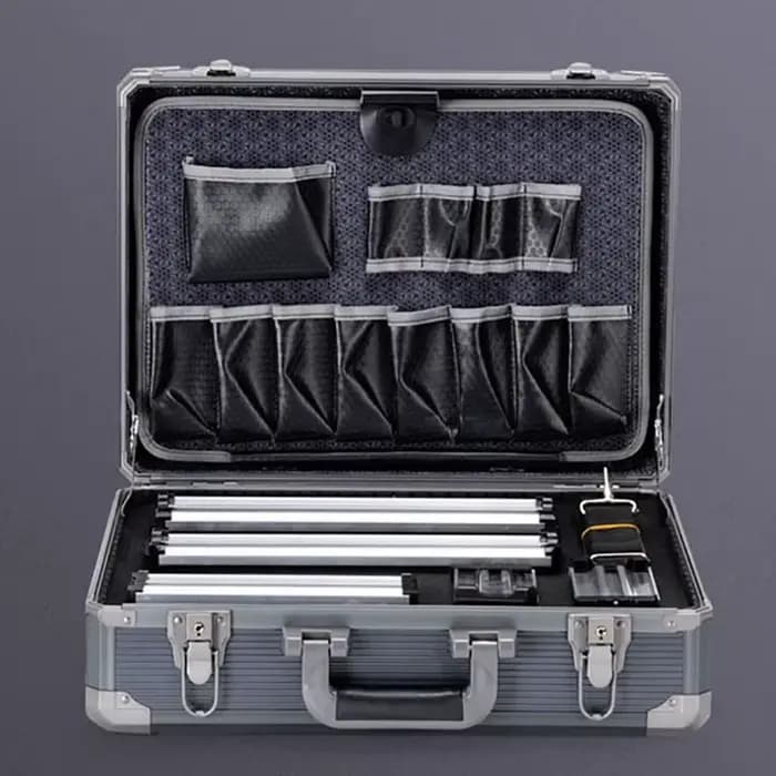 Mallette à outils multifonctionnelle en alliage d'aluminium