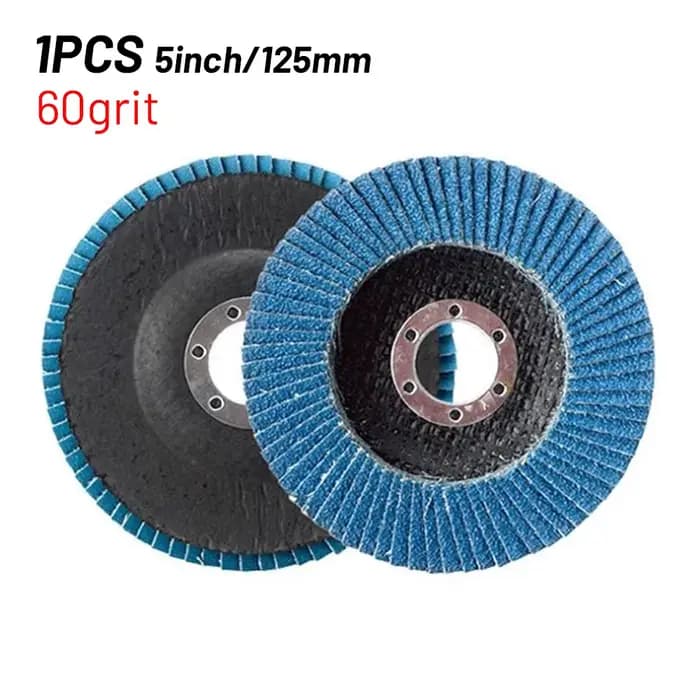 1 pièces 125mm disques à lamelles de ponçage en métal meuleuse d'angle roues 40/ 60/80/120 grain disque