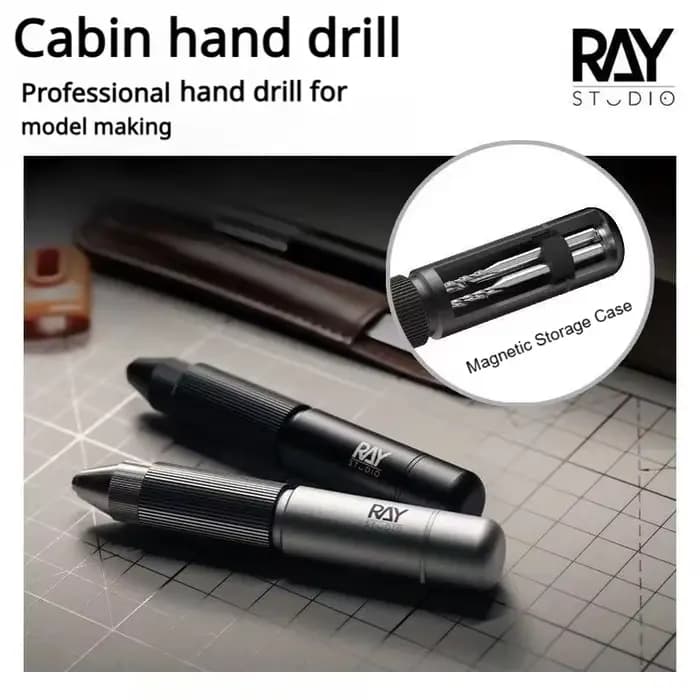 RAYSTUDIO RHD-01 perceuse à main de cabine pour Gundam modèle militaire outil de fabrication 0.1 ~ 3.2mm foret artisanat forage passe-temps outils de bricolage