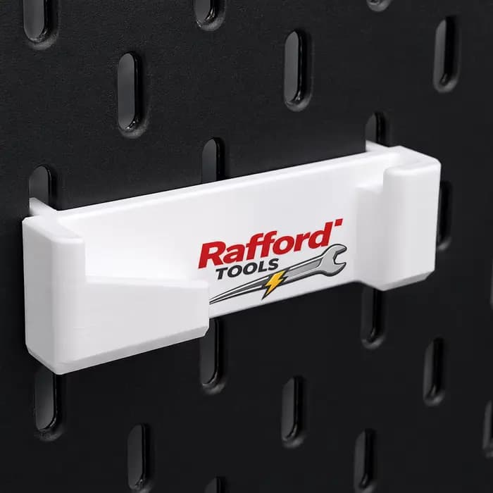 Organisateur d'outils mural Rafford - Aucun assemblage requis avec marquages de mesure - Étagère de rangement pour garage et atelier pour ruban à mesurer