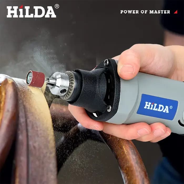 HILDA 400W outil rotatif 6 positions outils de meulage Mini perceuse meuleuse électrique