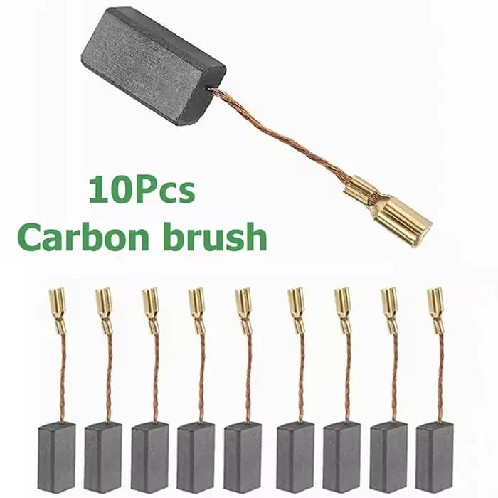 10 brosses en carbone pour meuleuse d'angle 15 mm x 8 mm x 5 mm, accessoires pour outils électriques