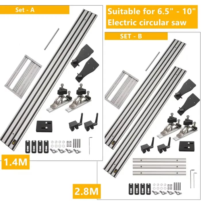 Rail de guidage de scie circulaire universel