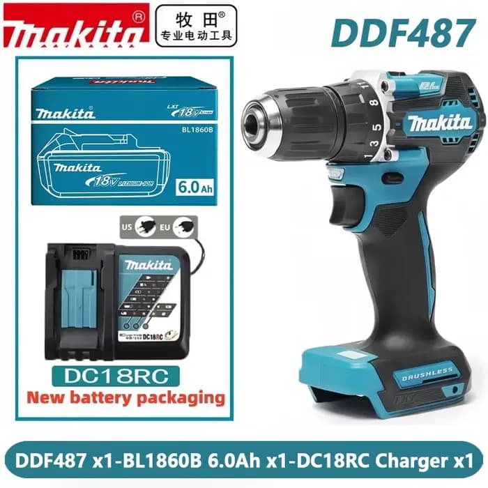 Batterie Makita originale 18V 6.0Ah Li-lon rechargeable