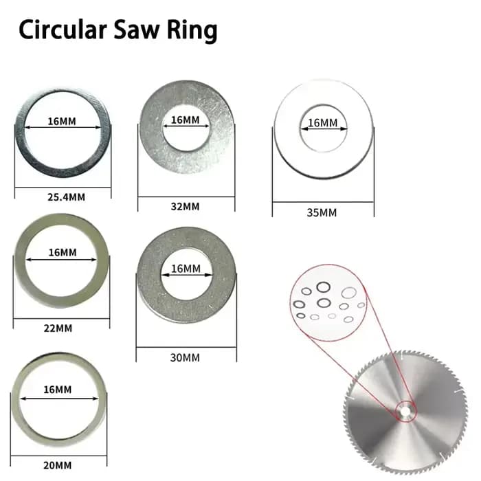 Anneau de réduction de lame de scie circulaire