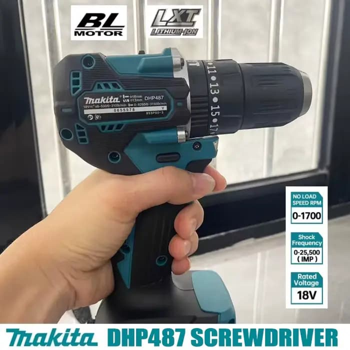 🔥 Makita DHP487 18V Perceuse à percussion sans fil sans balais