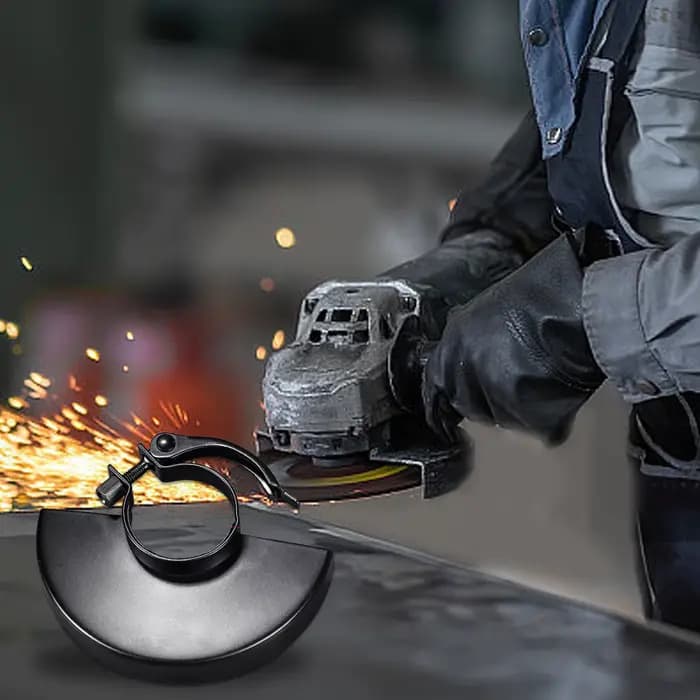 Cache de sécurité pour meuleuse d'angle à remplacement rapide, protection de meule agrandie contre la poussière, cache de protection pour outil électrique