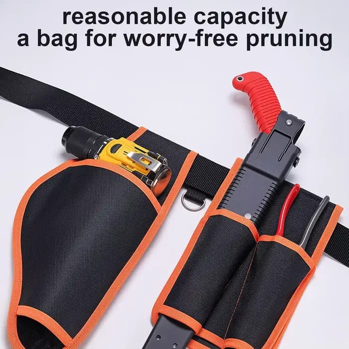 Sac de ceinture pour cisailles électriques de jardin avec compartiment de rangement pour batterie