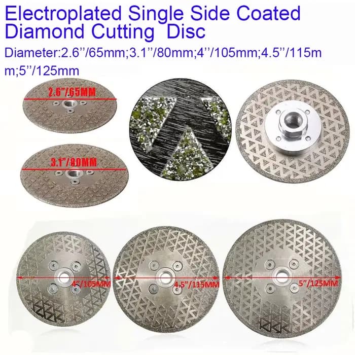 Meule diamant lame de coupe disque meuleuse 65mm/80mm/105mm/115mm/125mm pour aiguiseur porcelaine carrelage marbre granit Cutter