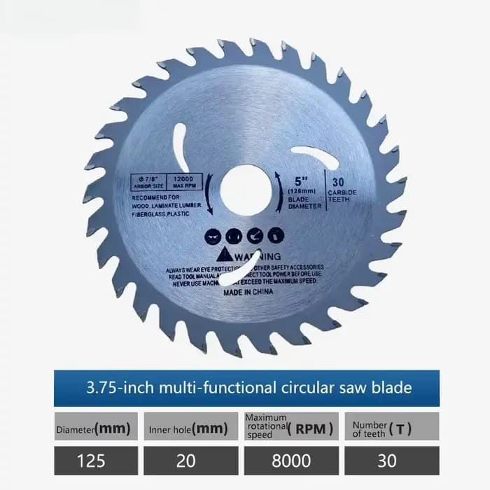 Lame de scie circulaire en carbure de tungstène pour le travail du bois