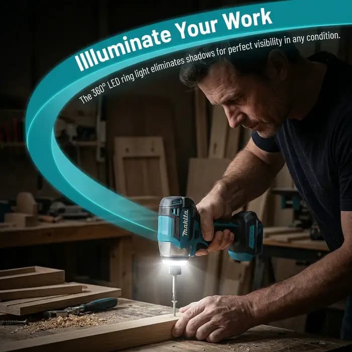 Makita DTD173 Perceuse électrique sans fil 18V sans balais, outil électrique multifonction pour la maison, sans batterie