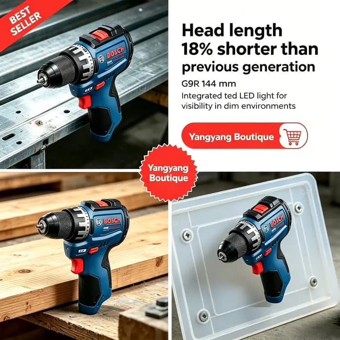 Perceuse-visseuse sans fil professionnelle BOSCH GSR 12V-31 2-en-1