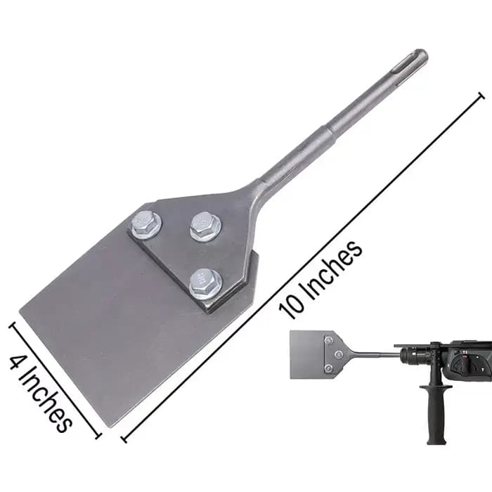 Marteaux de démolition rotatifs et perceuses à percussion SDS-Plus | Ciseau à lame en acier allié 100x250 mm | Embout