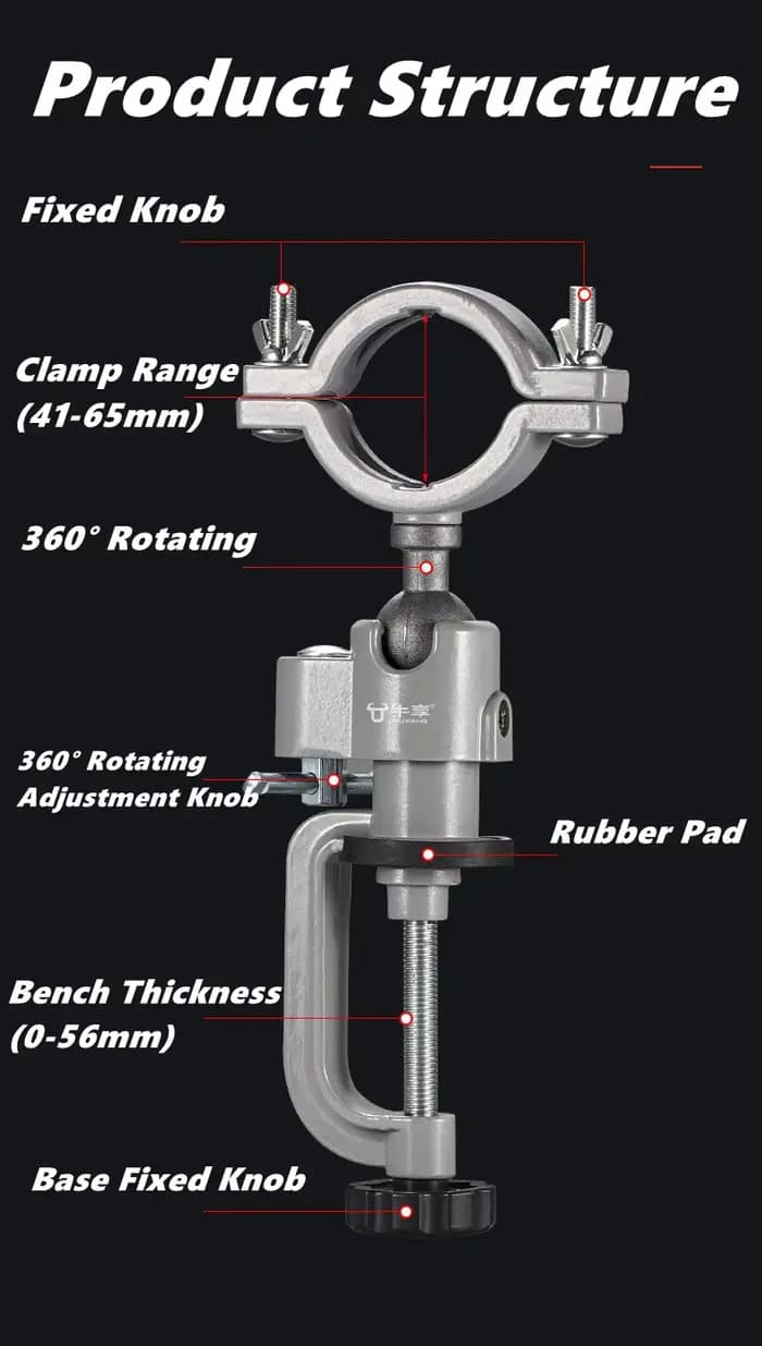360 ° Étau de Table rotatif