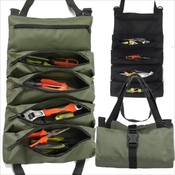 Sac à outils en rouleau de toile polyvalent