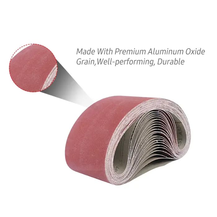30*380mm courroies abrasives 10 pièces