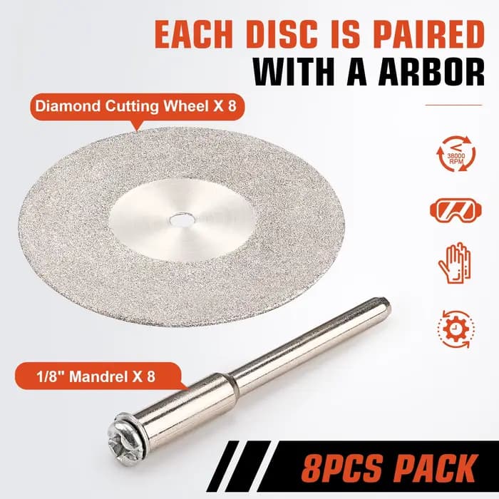 Disque de coupe diamant pour perceuse Dremel