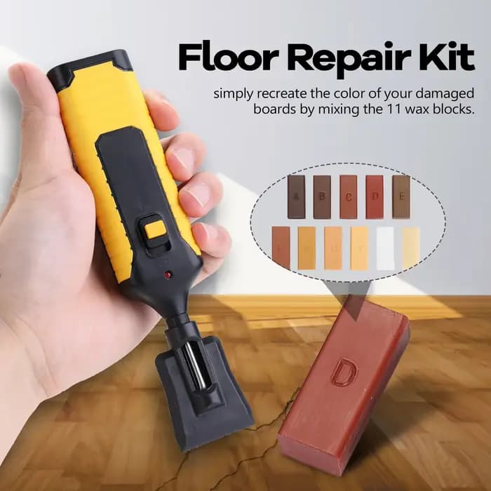 Kit d'outils multifonctionnel de réparation de planchers en bois DIY – Kit