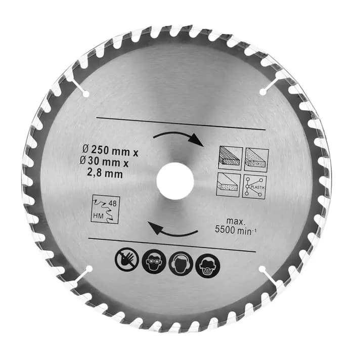Disque de coupe circulaire 10 pouces 250mm