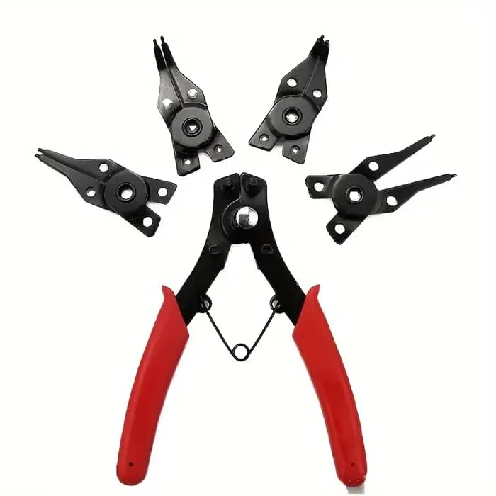 Pince multifonction 4-en-1 avec 4 têtes interchangeables