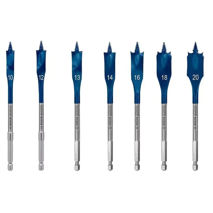 BOSCH 2608900336 EXPERT jeu de forets à pelle à coupe automatique 10-32mm accessoires de perceuse à percussion pour le perçage du bois