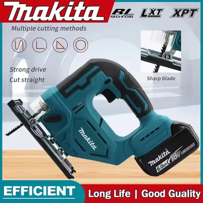 Scie sauteuse électrique sans fil Makita DJV182Z 340W avec lame