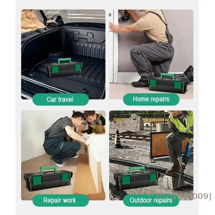 ⚑ Boîte à outils en plastique de 10 pouces