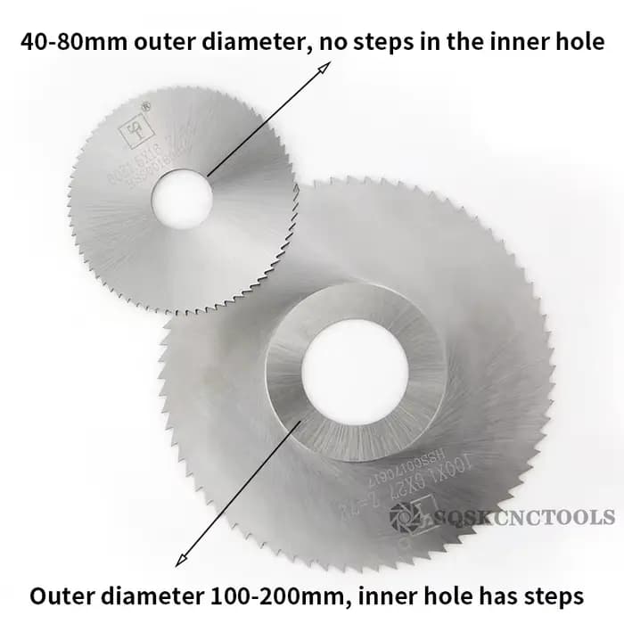 LIYU HSS fraisage lame de scie circulaire 40mm/50mm/60mm/63mm/75mm/80mm/100mm/125mm