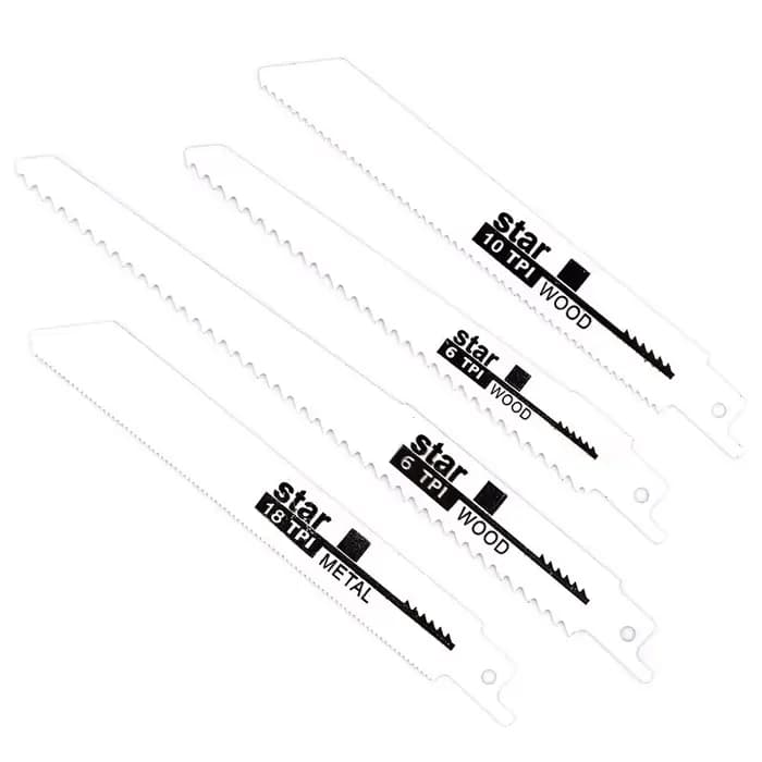 Jeu de lames de scie sabre universelles 4 pièces en acier au carbone haute vitesse