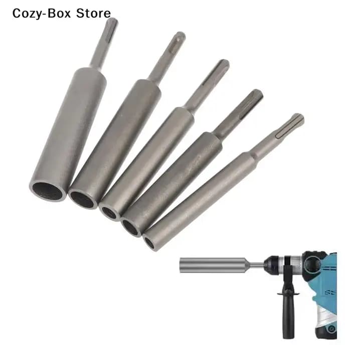 Poinçon de mise à la terre robuste en acier trempé pour tiges de 8/10/12/16/20 mm, compatible avec les outils électriques rotatifs, les marteaux perforateurs et les perceuses à percussion