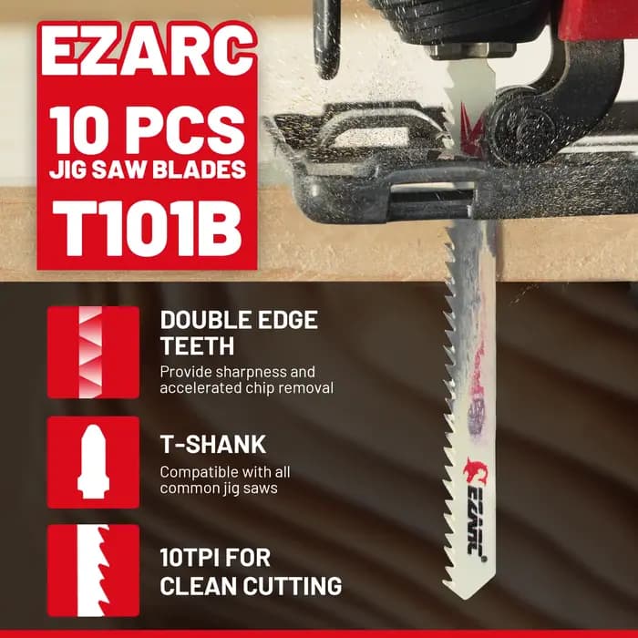 EZARC Lames de scie sauteuse T101B 10 pièces