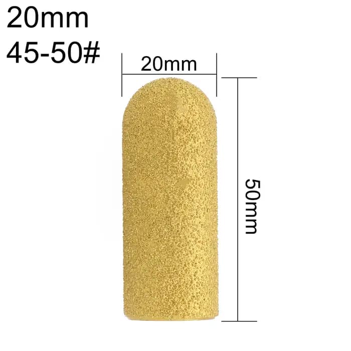 Meule à doigt brasée, fraise, tête de meulage adaptée à la meuleuse d'angle de Type 100, 1 pièce