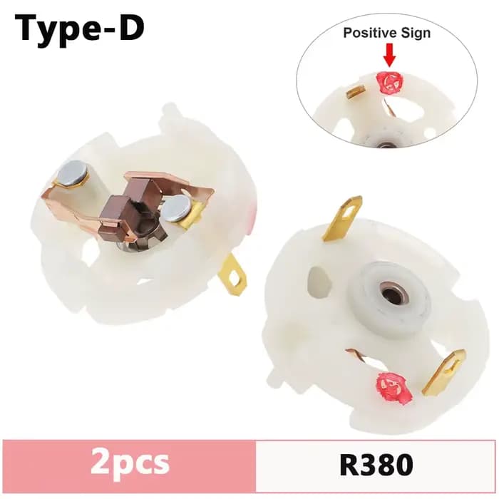 Porte-brosse en carbone pour moteur RS550 RS380 RS775, 2 pièces, pour perceuse électrique/tournevis