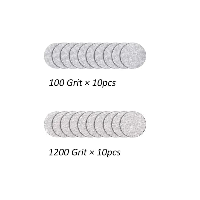 Boowan Nicole 3 pouces crochet et boucle ponceuse à main disques ponceuse ronde outils pour ciment b